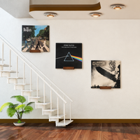 Lot de 6 étagères murales en bois pour disques vinyles